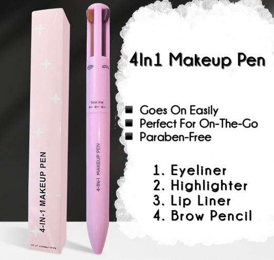 4 In 1 Makeup Pen Eyebrow Pencil Waterproof Drawing Eye Brow Long Lasting Easy Color Eyeliner Eyebrow Pen Sweatproof Makeup Pen